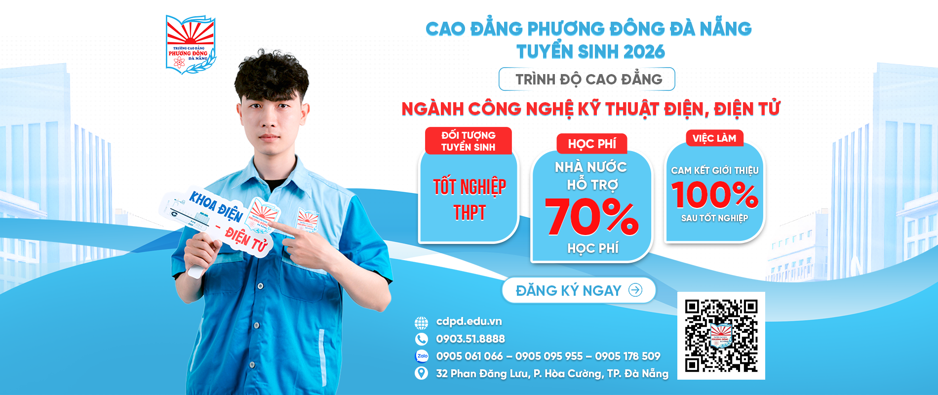 Banner tuyển sinh ngành Điện, Điện tử